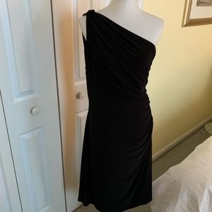 American Living black one shoulder dress sz 16